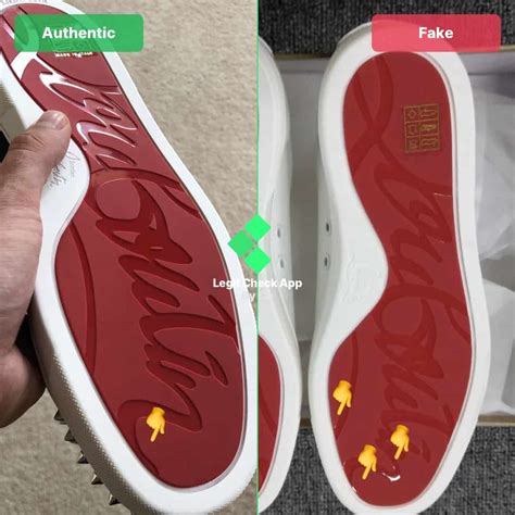 red bottom shoes real vs fake|false louboutin shoes.